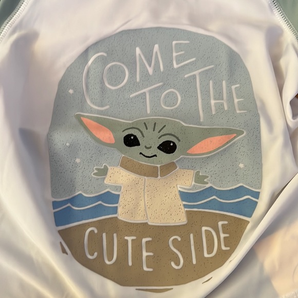 NWT Star Wars Baby Yoda Grogu Swim Set Size 18-24M! - Picture 4 of 9